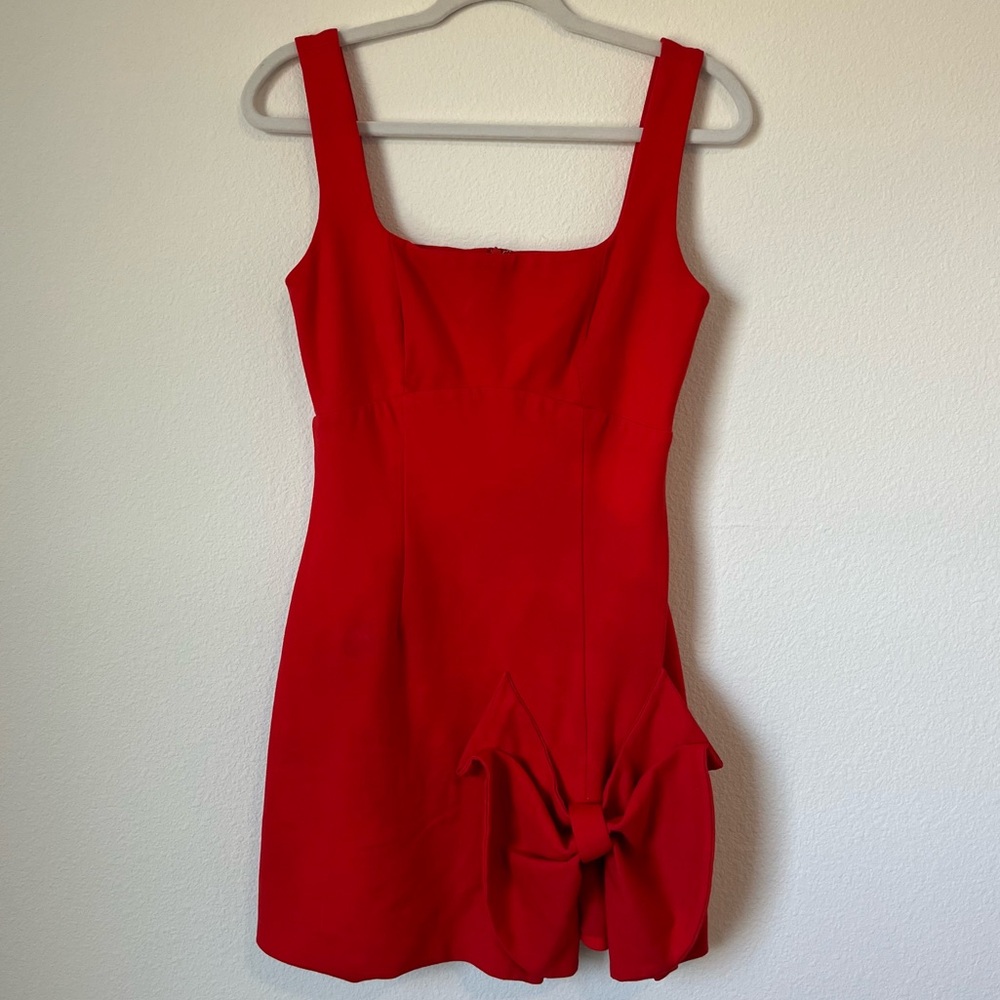 Elliatt Rays Red Bow Mini Dress